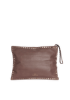 ROCKSTUD LEATHER POUCH