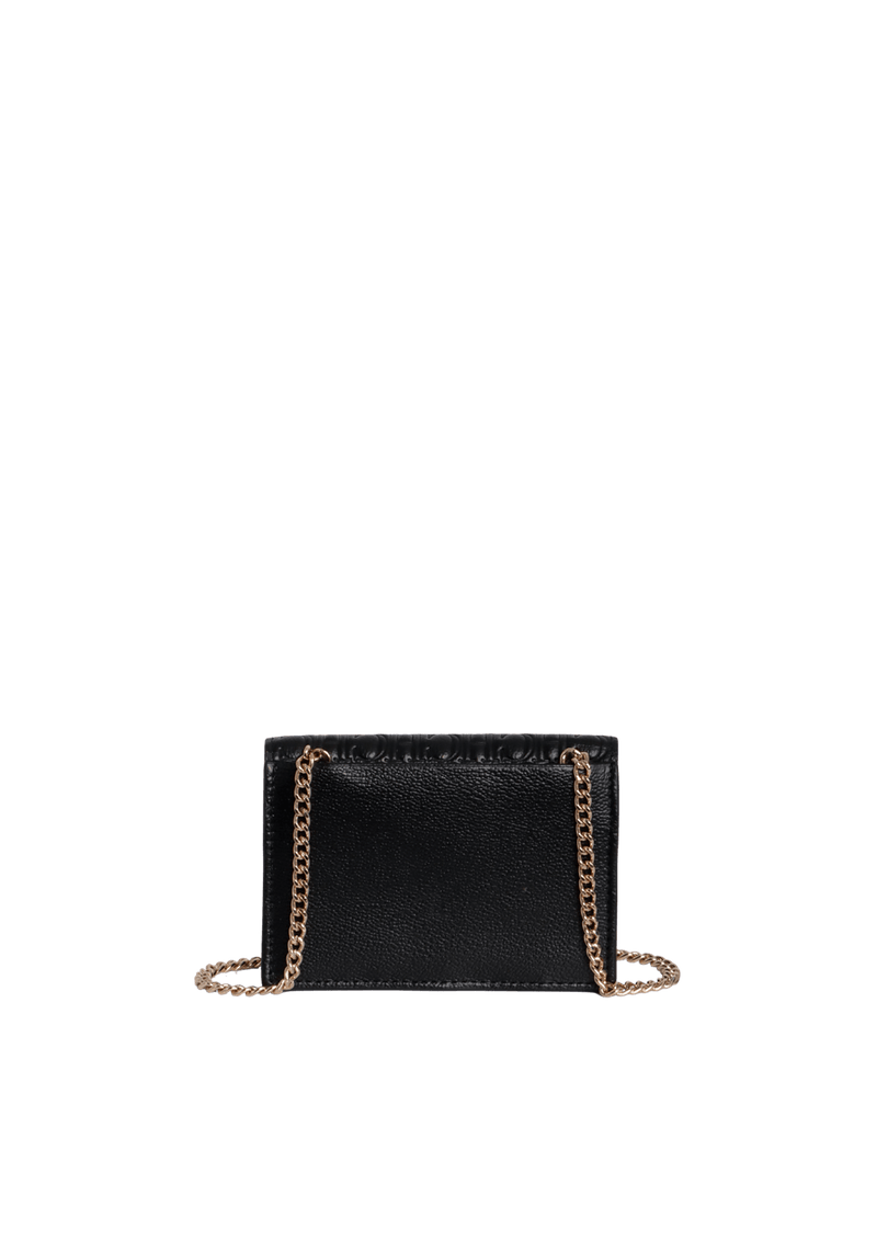 SIGNATURE EMBOSSED CHAIN CARD CASE