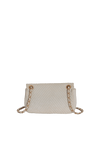 CHEVRON MEDALLION CHARM FLAP BAG
