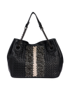 ACCORDION CHAIN INTRECCIATO NAPPA TOTE