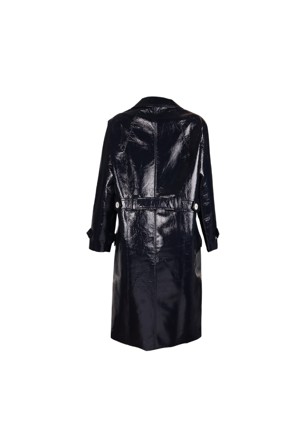 LEATHER TRENCH COAT 38