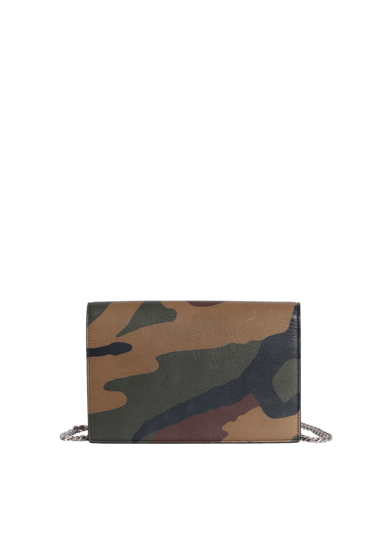 PRINTED MONOGRAM UPTOWN WALLET ON CHAIN