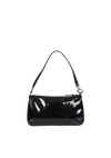 PATENT LEATHER GANCINI SHOULDER BAG