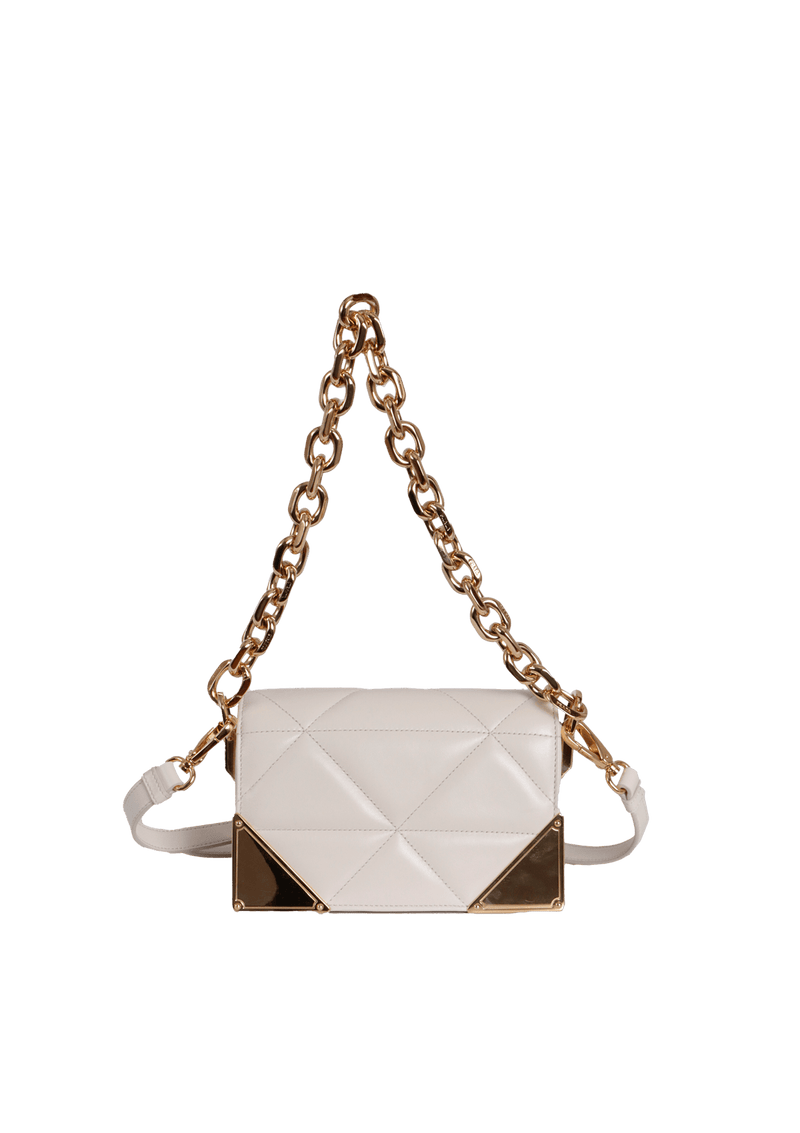 STITCHED NAPPA SHOULDER BAG