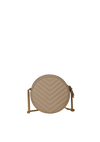 VINYLE ROUND CROSSBODY BAG