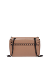 STUDDED GLACE FLAP BAG