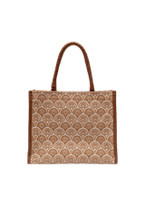 BOLSA MAXI TOTE SIRENA JACQUARD CAMEL