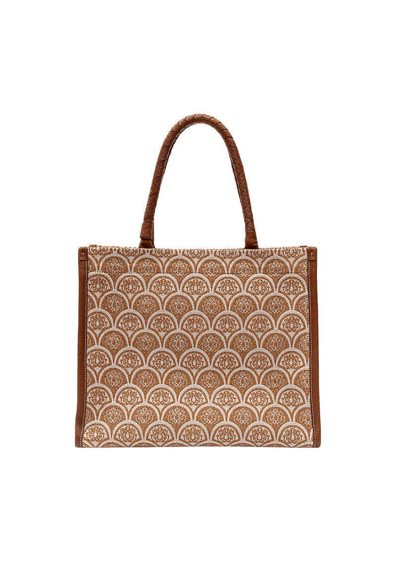 BOLSA MAXI TOTE SIRENA JACQUARD CAMEL