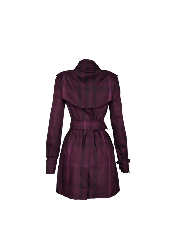 HOUSE CHECK TRENCH COAT 34