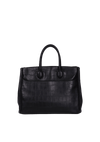 CROCODILE EMBOSSED ROCKING HORSE TOTE