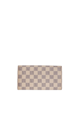 DAMIER AZUR SARAH WALLET