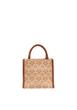 BOLSA MINI TOTE SIRENA JACQUARD  CAMEL