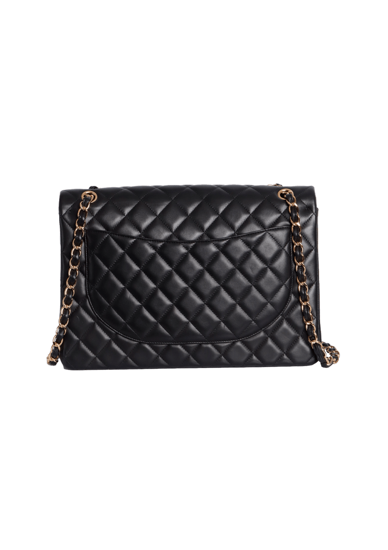 MAXI CLASSIC DOUBLE FLAP LAMBSKIN