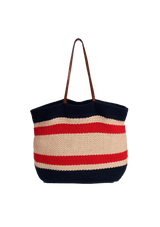 WOVEN LOGO SHOPPER TOTE