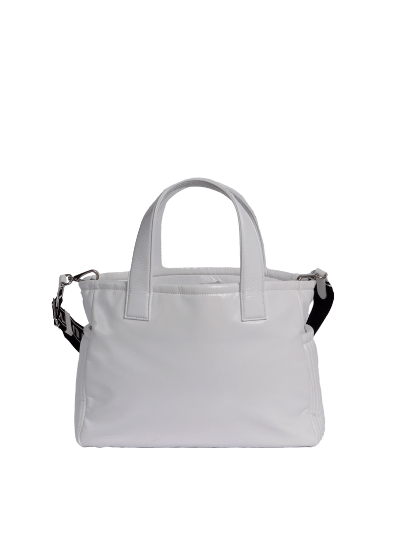 PATENT LEATHER SATCHEL BAG