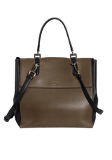 CITY CALF DOUBLE TURN-LOCK BAG