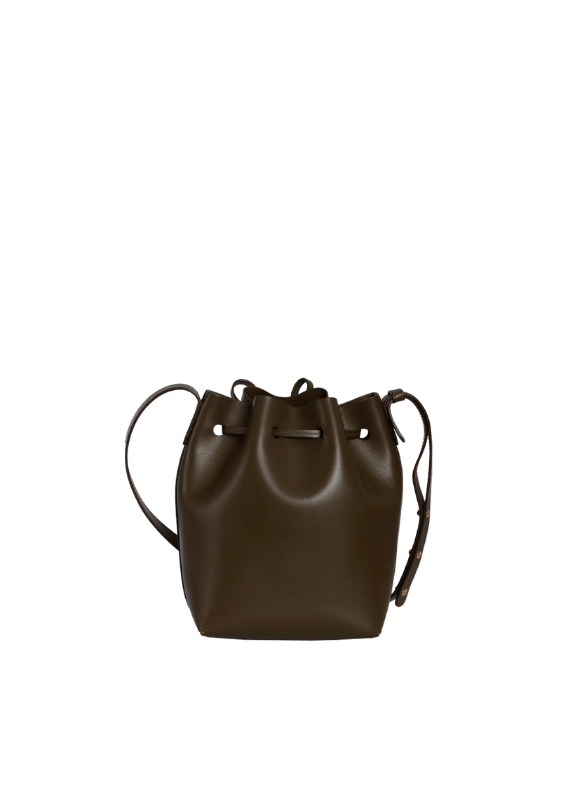 LEATHER BUCKET BAG