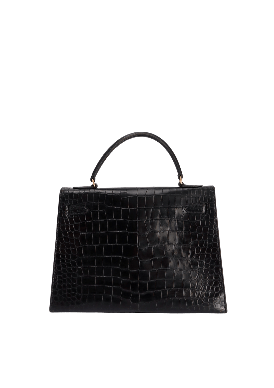 BOLSA HERMÈS VINTAGE SHINY POROSUS CROCODILE KELLY SELLIER 32