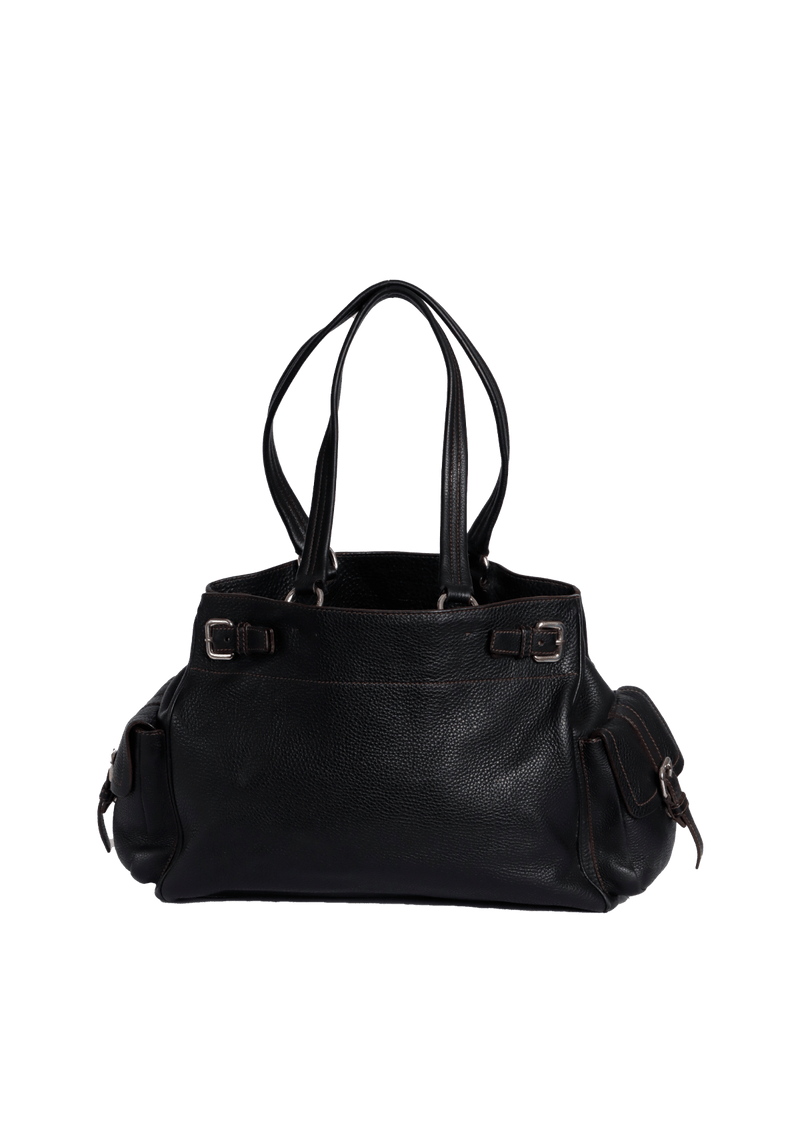 VITELLO DAINO SIDE POCKET BELT TOTE