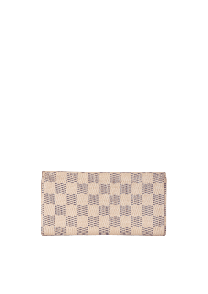 DAMIER AZUR SARAH WALLET