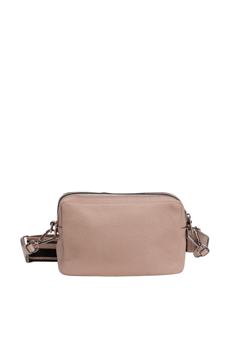 BOLSA PRADA VITELLO DAINO DOUBLE ZIP CAMERA BAG BEGE ORIGINAL – Gringa