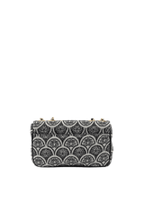 BOLSA BAGUETE SIRENA JACQUARD PRETO