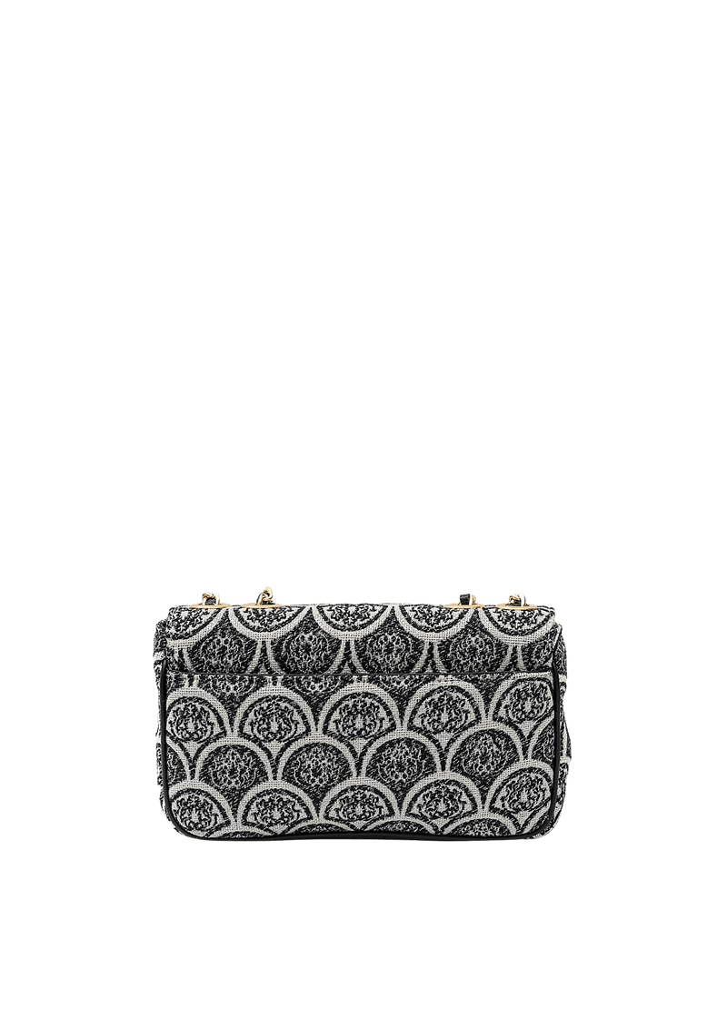 BOLSA BAGUETE SIRENA JACQUARD PRETO