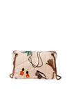 TERRYCLOTH PRINT SMALL PUFFER BAG
