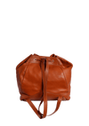 LEATHER DRAWSTRING BACKPACK