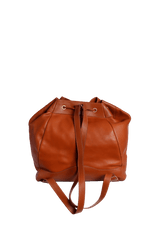 LEATHER DRAWSTRING BACKPACK