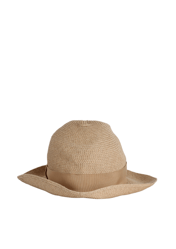 2015 INVITATION À LA FLÂNERIE STRAW FEDORA HAT