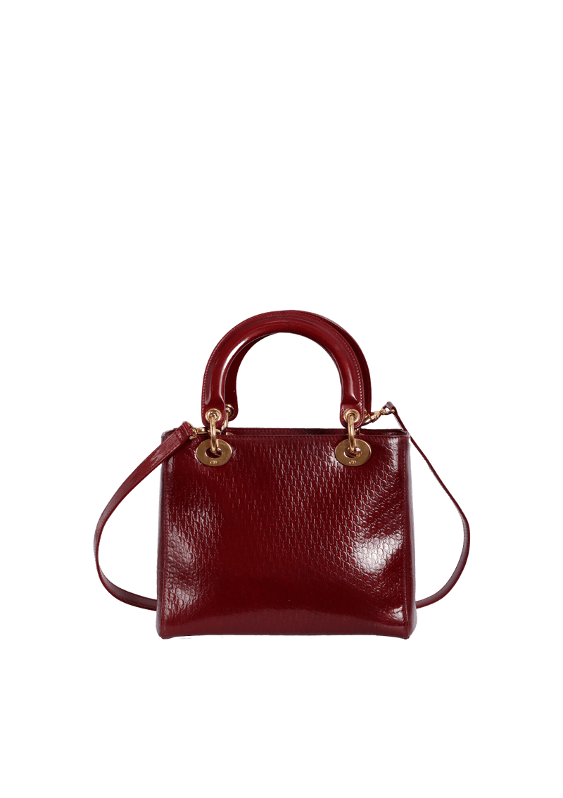 PATENT LEATHER OBLIQUE LADY DIOR