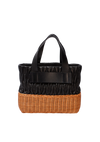 MATELASSÉ TRIMMED TOTE BAG