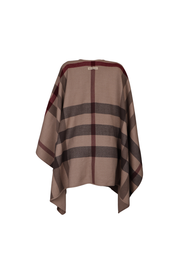 REVERSIBLE CHECK PONCHO