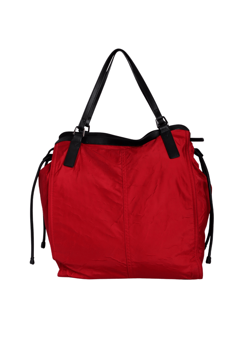 NYLON HOUSE CHECK BUCKLEIGH TOTE