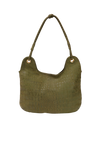 CROCODILE EMBOSSED SHOULDER BAG