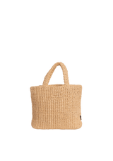 RAFFIA LOGO TOTE