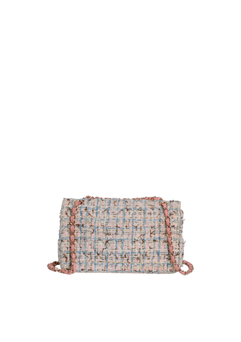 MEDIUM DOUBLE FLAP BAG TWEED