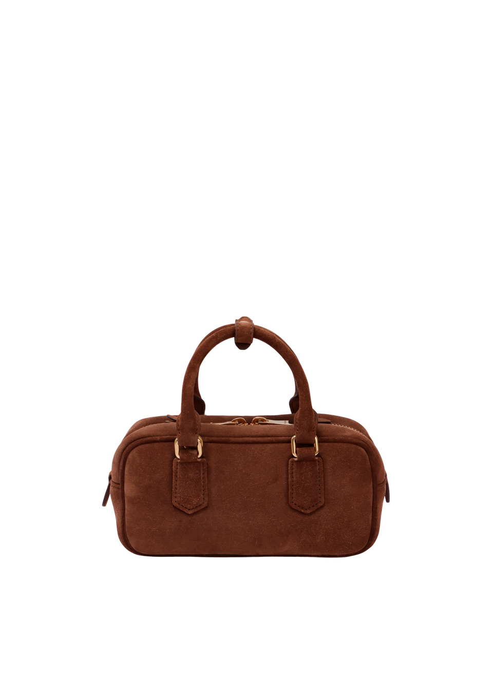 BOLSA MIU MIU SUEDE ARCADIE HANDLE BAG MARROM ORIGINAL – Gringa