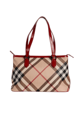 CANTERBURY NOVA CHECK CANVAS TOTE