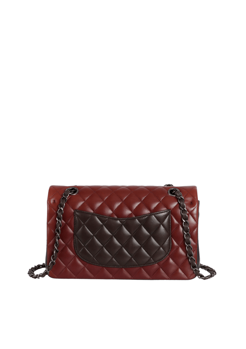 MEDIUM CLASSIC DOUBLE FLAP TRICOLOR