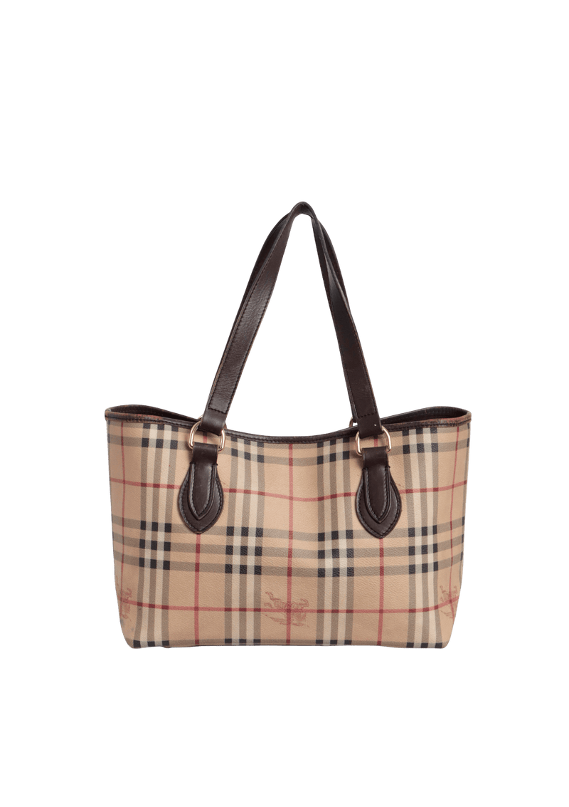 HAYMARKET CHECK TOTE