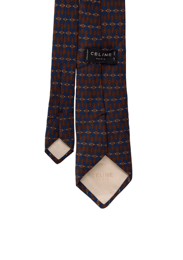 VINTAGE PRINTED SILK TIE
