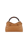 VINTAGE LEATHER BAMBOO HOBO
