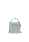IRIDESCENT SMALL TOP HANDLE VANITY CASE