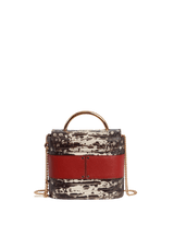 SMALL ABY LOCK CROCO BAG