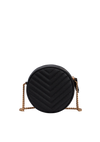 VINYLE ROUND CROSSBODY BAG