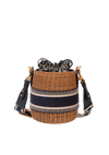 OBLIQUE LADY DIOR WICKER BUCKET