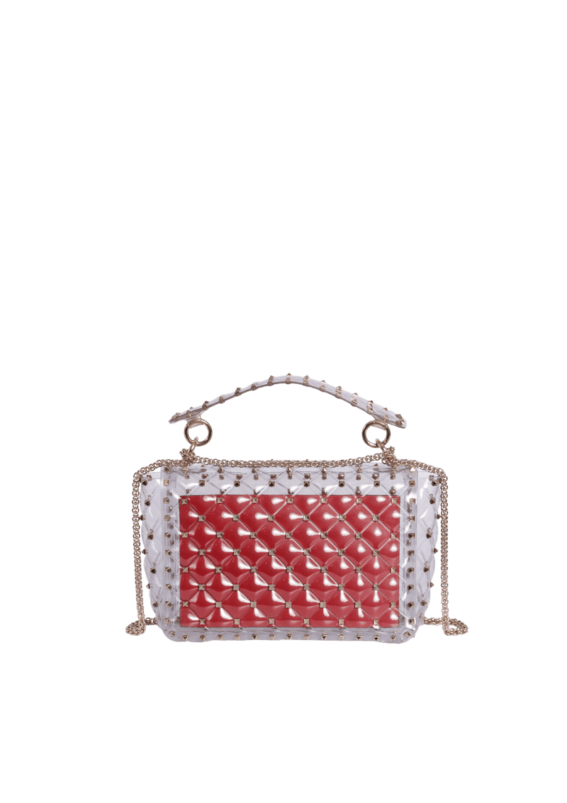 MEDIUM ROCKSTUD SPIKE QUILTED PVC