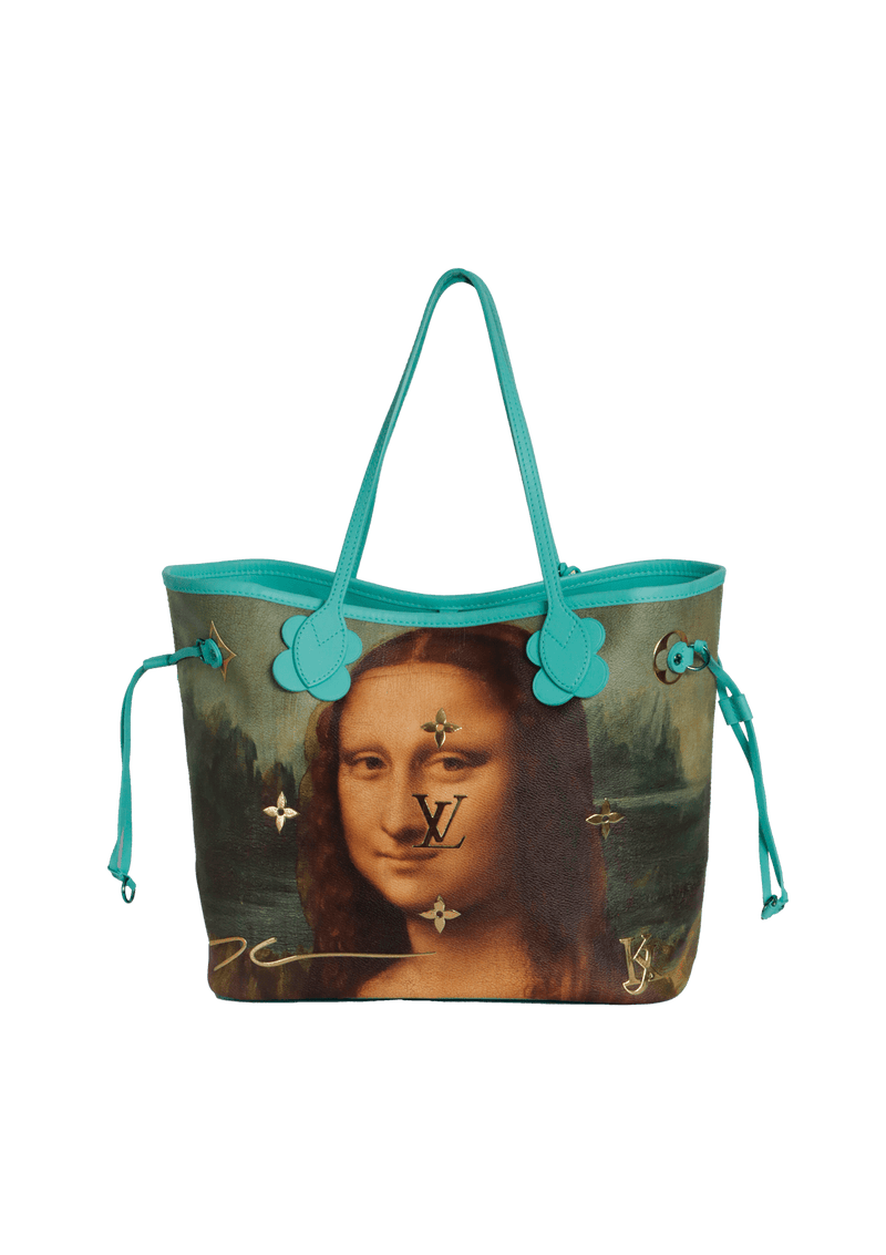 X JEFF KOONS MASTERS COLLECTION DA VINCI NEVERFULL MM W/ POUCH